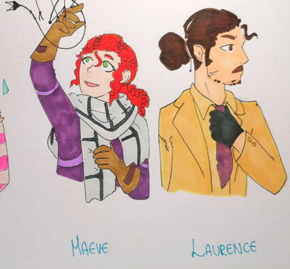 Maeve and her dad, Laurence