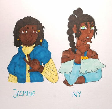 Jasmine and her sister, Ivy